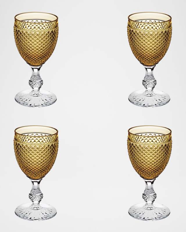 Bicos Bicolor Goblets, Set of 4